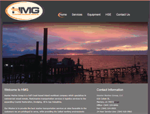 Tablet Screenshot of huntermarinegroup.com